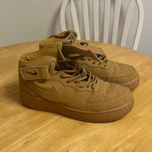 Tan mid size Air Force 1 Men’s size 8 used